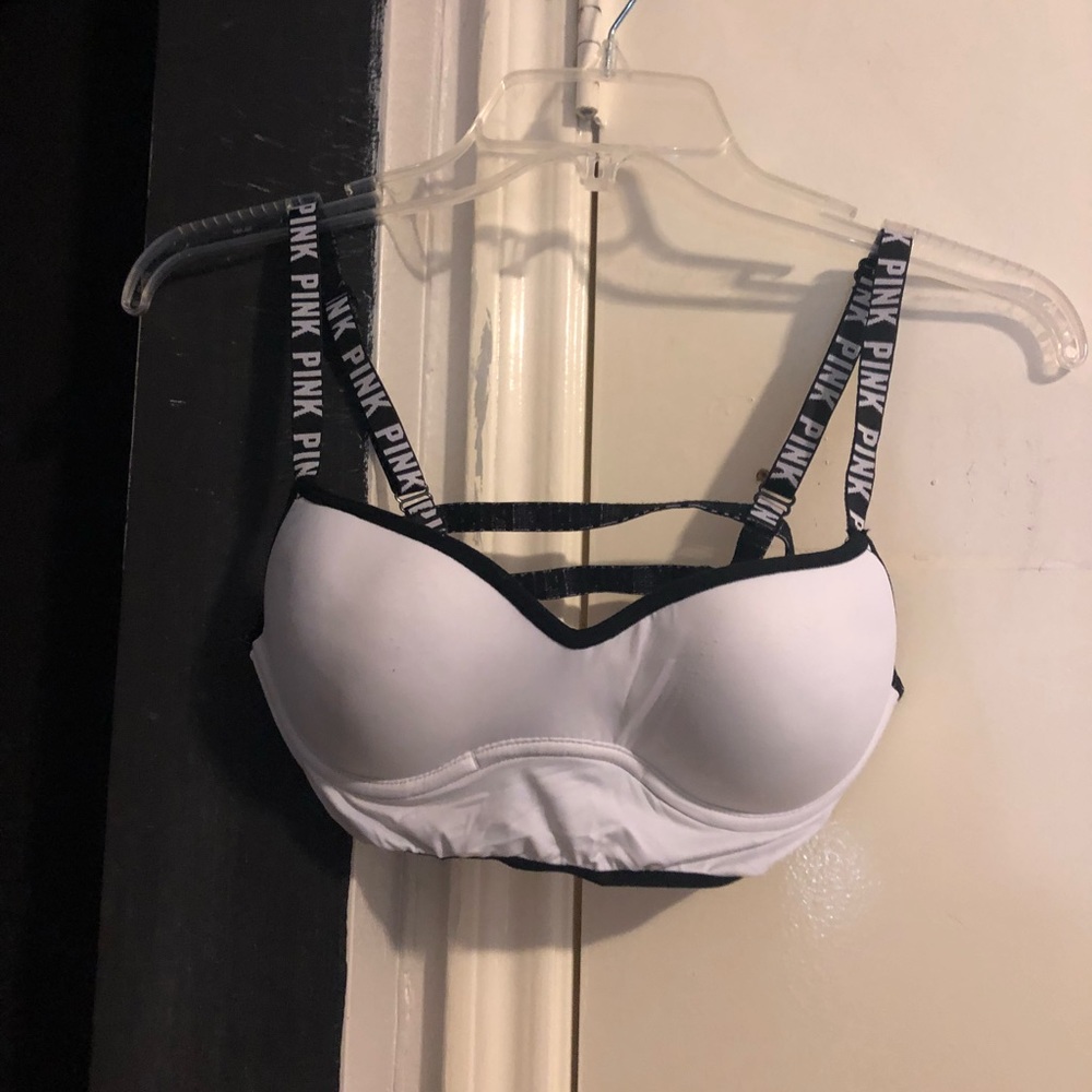 White VS  PINK sports bra